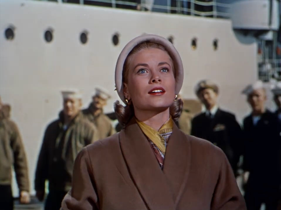 [Grace Kelly in the trailer for The Bridges at Toko-Ti]
