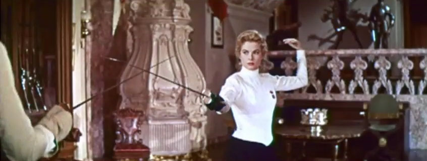 [Grace Kelly in the trailer for The Swan]